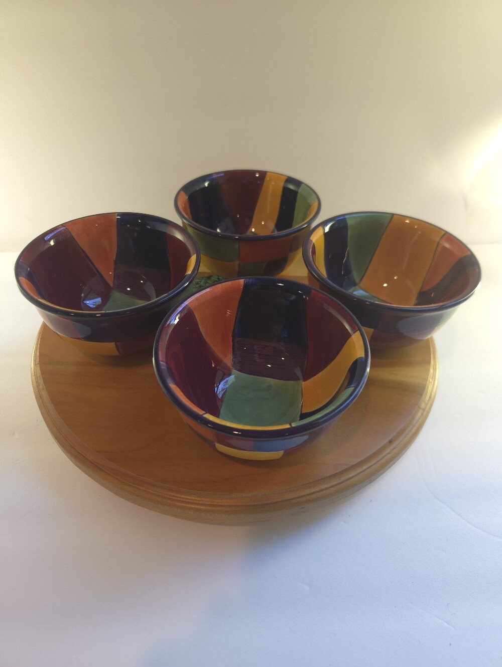 Tabletops Unlimited Vintage Caracas Fruit Bowls Set of 4, Discont. Hand Painted